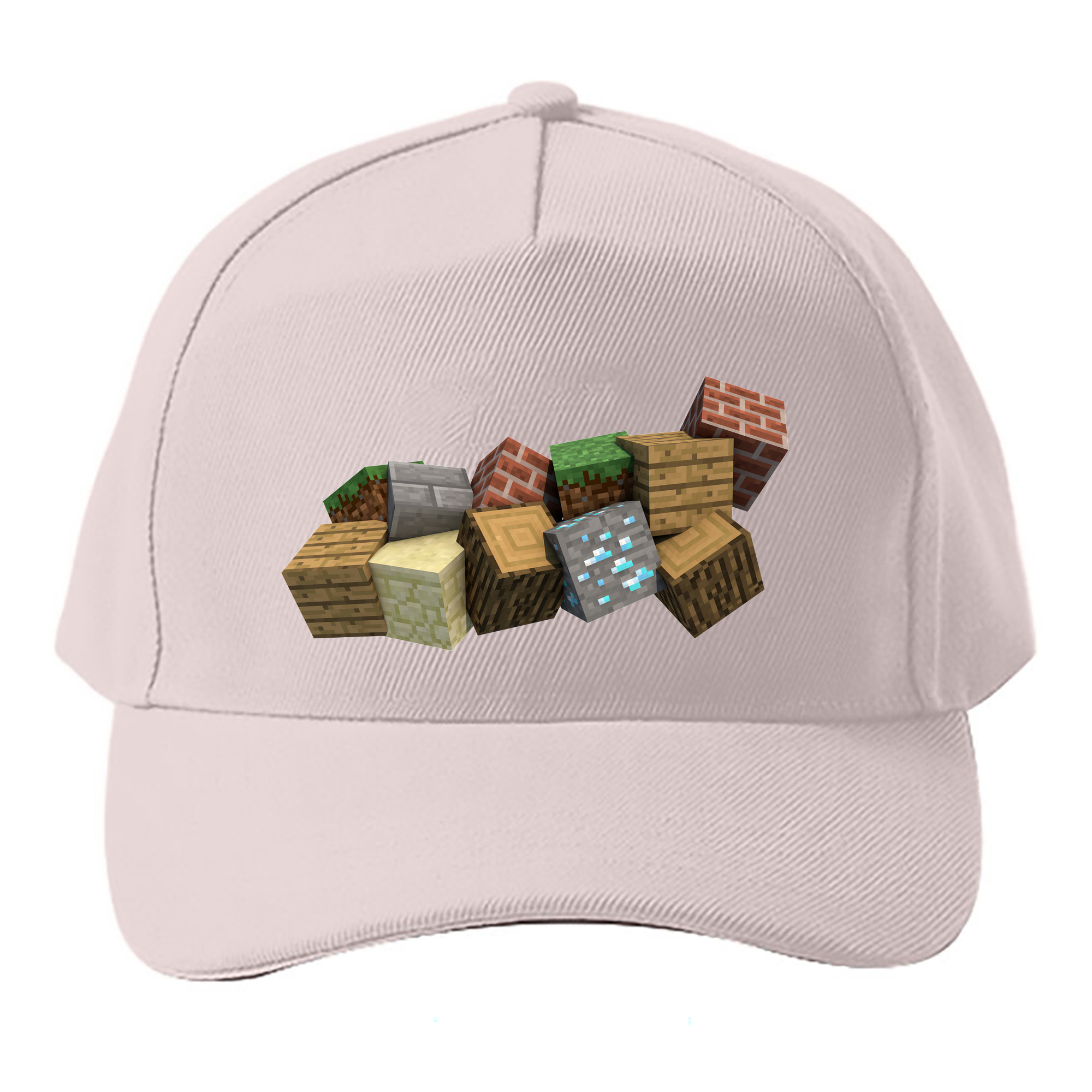 （画像用） マインクラフト ブロックの世界 Minecraft MC Block world ベースボールキャップ 綿100％ 男女兼用 帽子 スポーツ